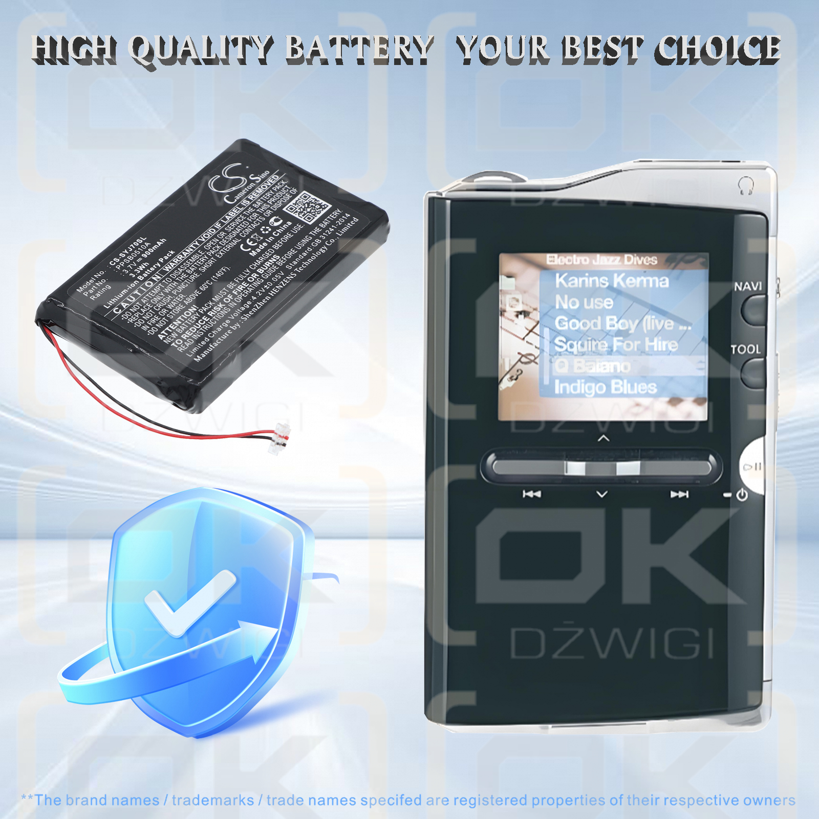 Samsung YH-J70SB / PPSB0510A 900 mAh Li-ion 3.7 V (Cameron Sino)