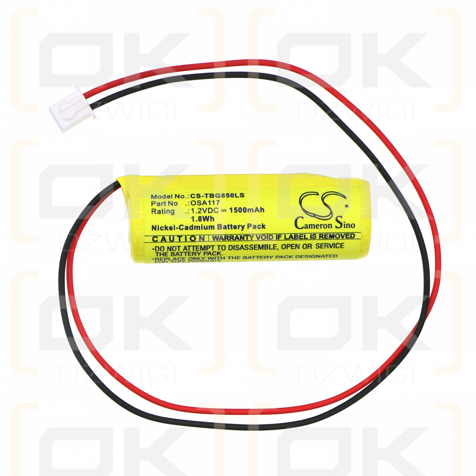 T&B 012745 / 850.069 1500mAh Ni-CD 1.2V (Cameron Sino)