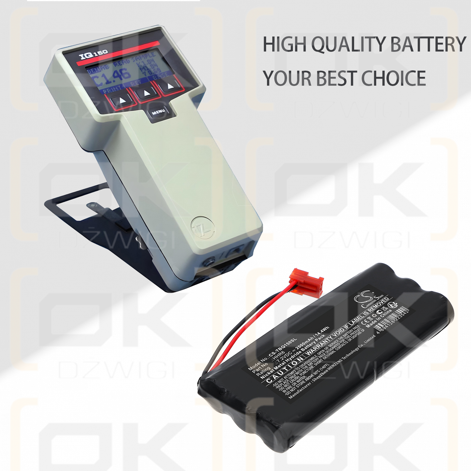 Tobias IQ150 Paper-Chek / HHR6 2000 mAh Ni-MH 7,2 V (Cameron Sino)
