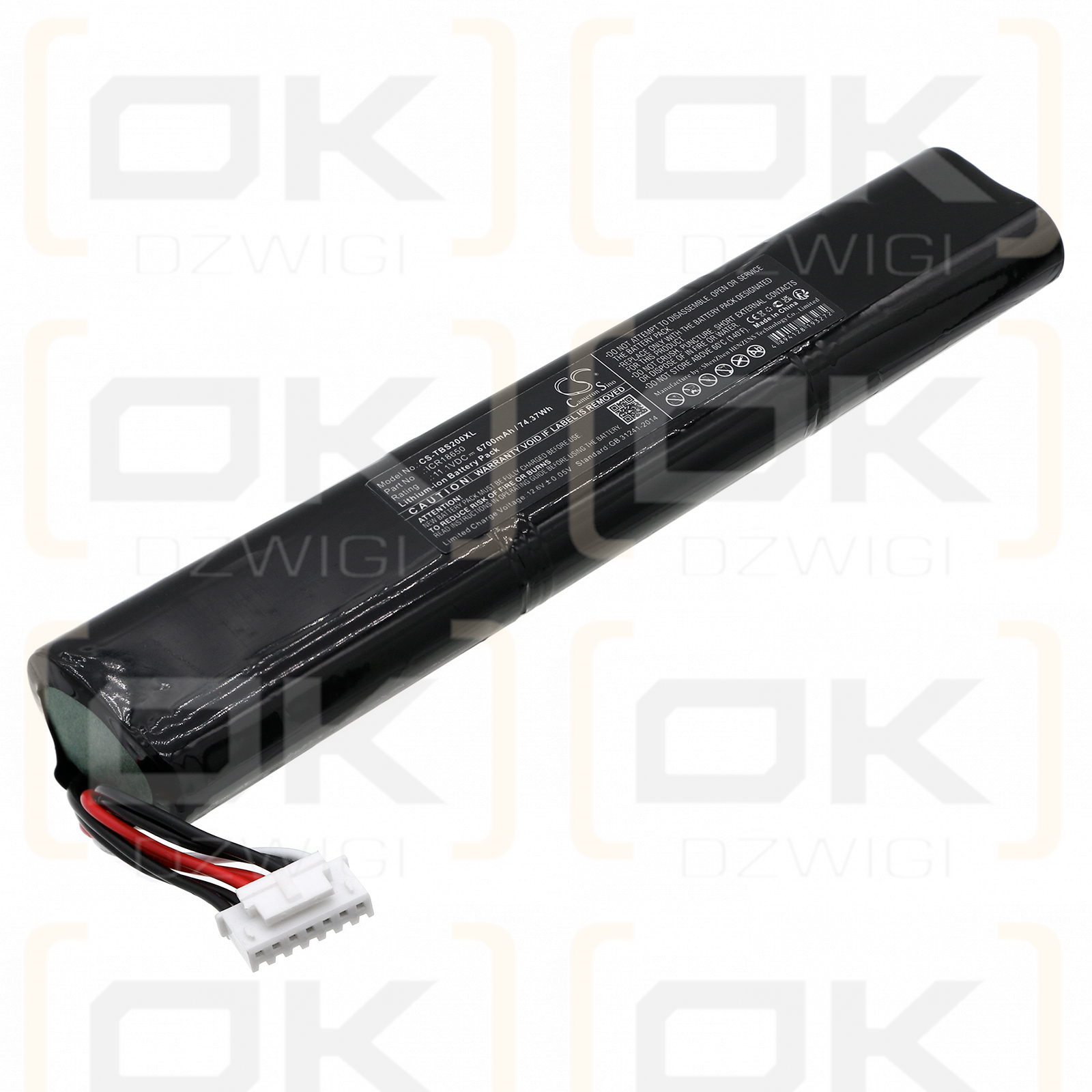 Teufel Boomster 2020 / ICR18650 6700mAh Li-ion 11.1V (Cameron Sino)