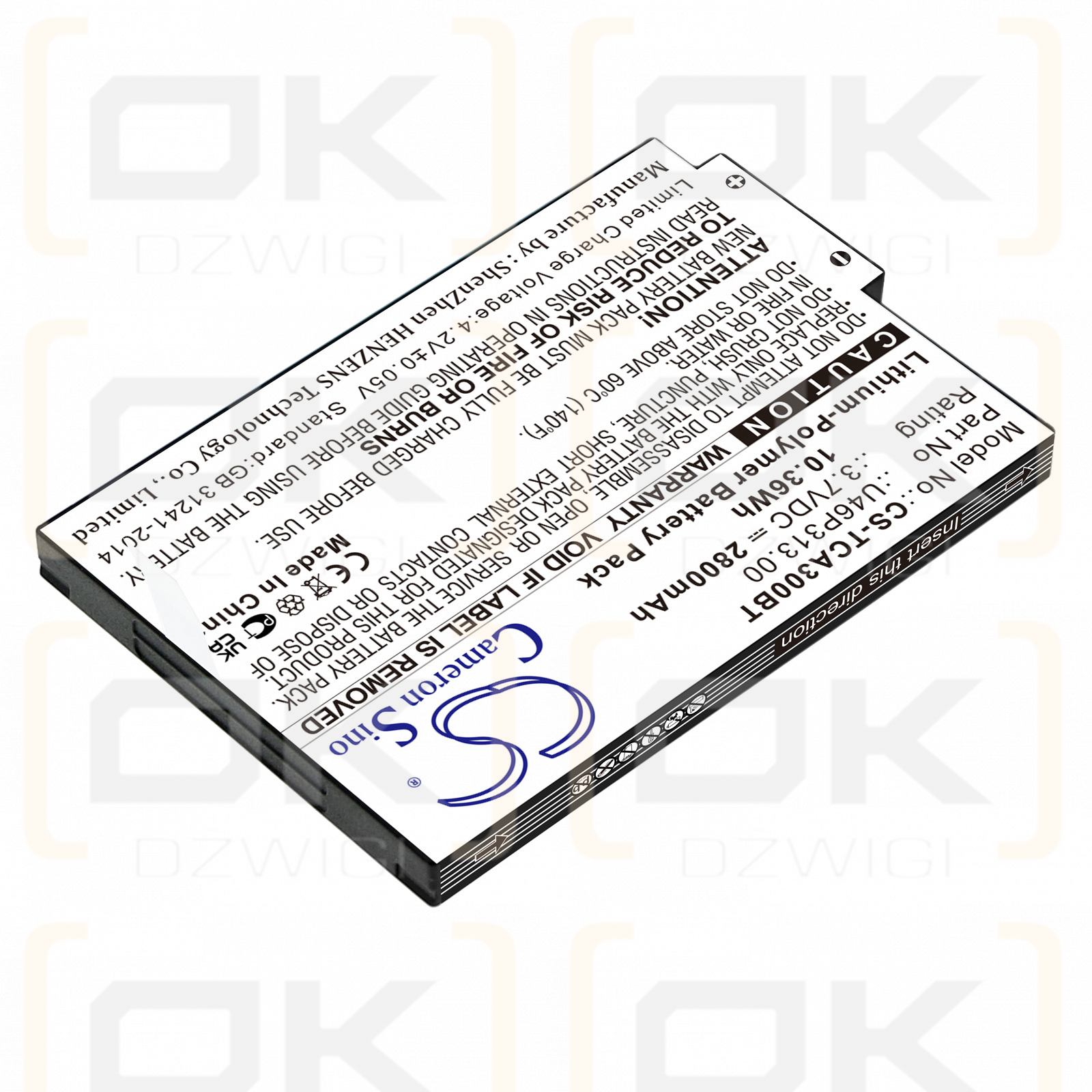 Technicolor TCA300COM / U46P313.00 2800mAh Li-Polymer 3.7V (Cameron Sino)