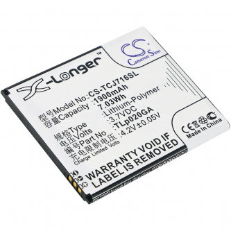 TCL J716D / TLp020GA 1900 mAh Li-Polymer 3,7 V (Cameron Sino)