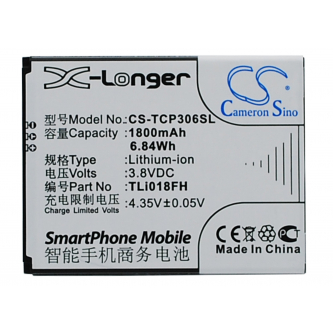 TCL P306W / TLi018FH 1800 mAh Li-Ion 3,8 V (Cameron Sino)