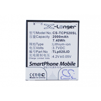 TCL P5181 / TLp020JD 2000 mAh Li-Ion 3,7 V (Cameron Sino)