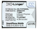 TCL P588L / TLp020M7 2000mAh Li-Polímero 3.8V (Cameron Sino)