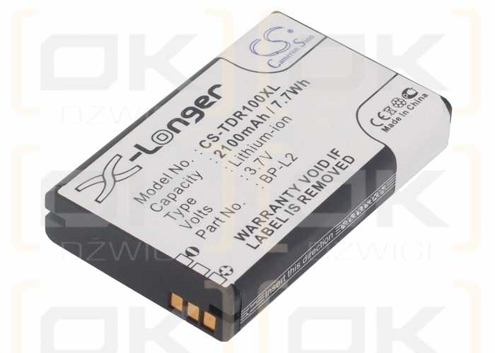 Tascam GT-R1 / BP-L2 2100 mAh Li-ion 3.7 V (Cameron Sino)