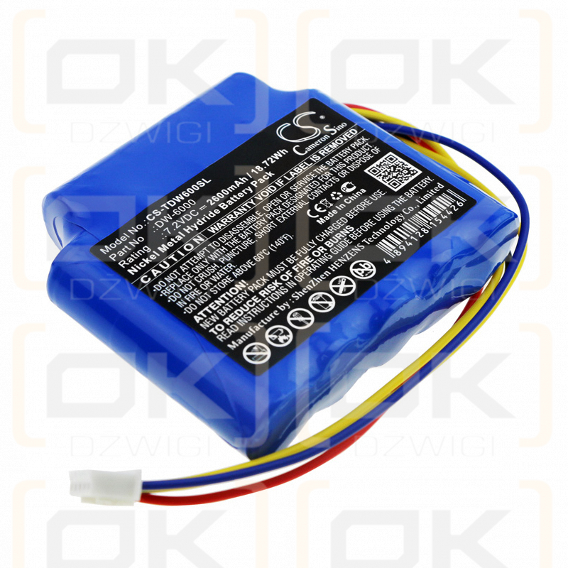 Tosight DWK-6000 2600mAh Ni-MH 7.2V (Cameron Sino)