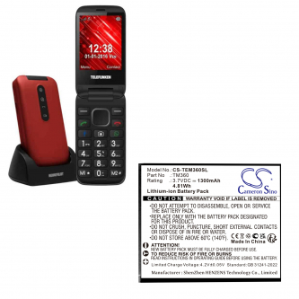 Bateria zamienna do Telefunken TM360 / TM360 1300 mAh Li-ion 3.7 V (Cameron Sino)