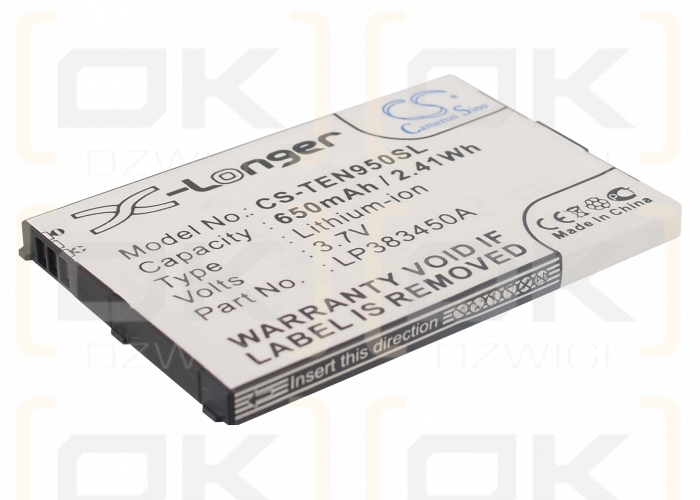 TELEFUNKEN T95 / LP383450A 650 mAh Li-Polymer 3,7 V (Cameron Sino)