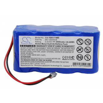 Bomba de infusión Terumo TE-172/8N-1200SCK 3000mAh Ni-MH 9.6V (Cameron Sino)