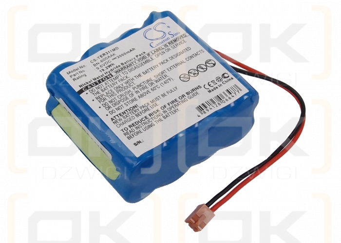 BOMBA de Jeringa Terumo TE-332 / BN-600AAK 2000mAh Ni-MH 9.6V (Cameron Sino)