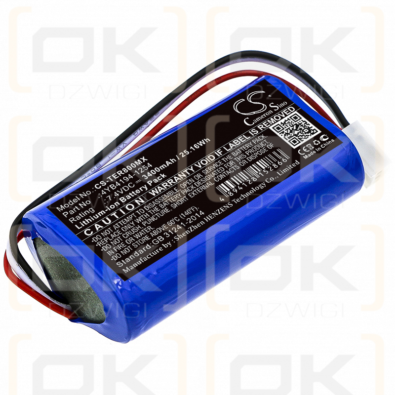 Terumo TE-SS800 / 4YB4194-1254 3400mAh Li-ion 7.4V (Cameron Sino)