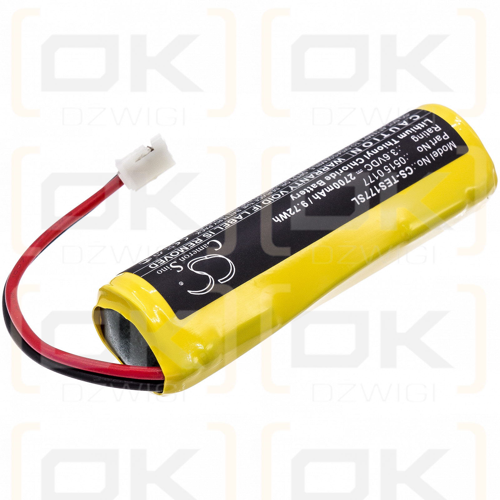 Testo 177 loggers / 0515 0177 2700mAh Li-SOCl2 3.6V (Cameron Sino)