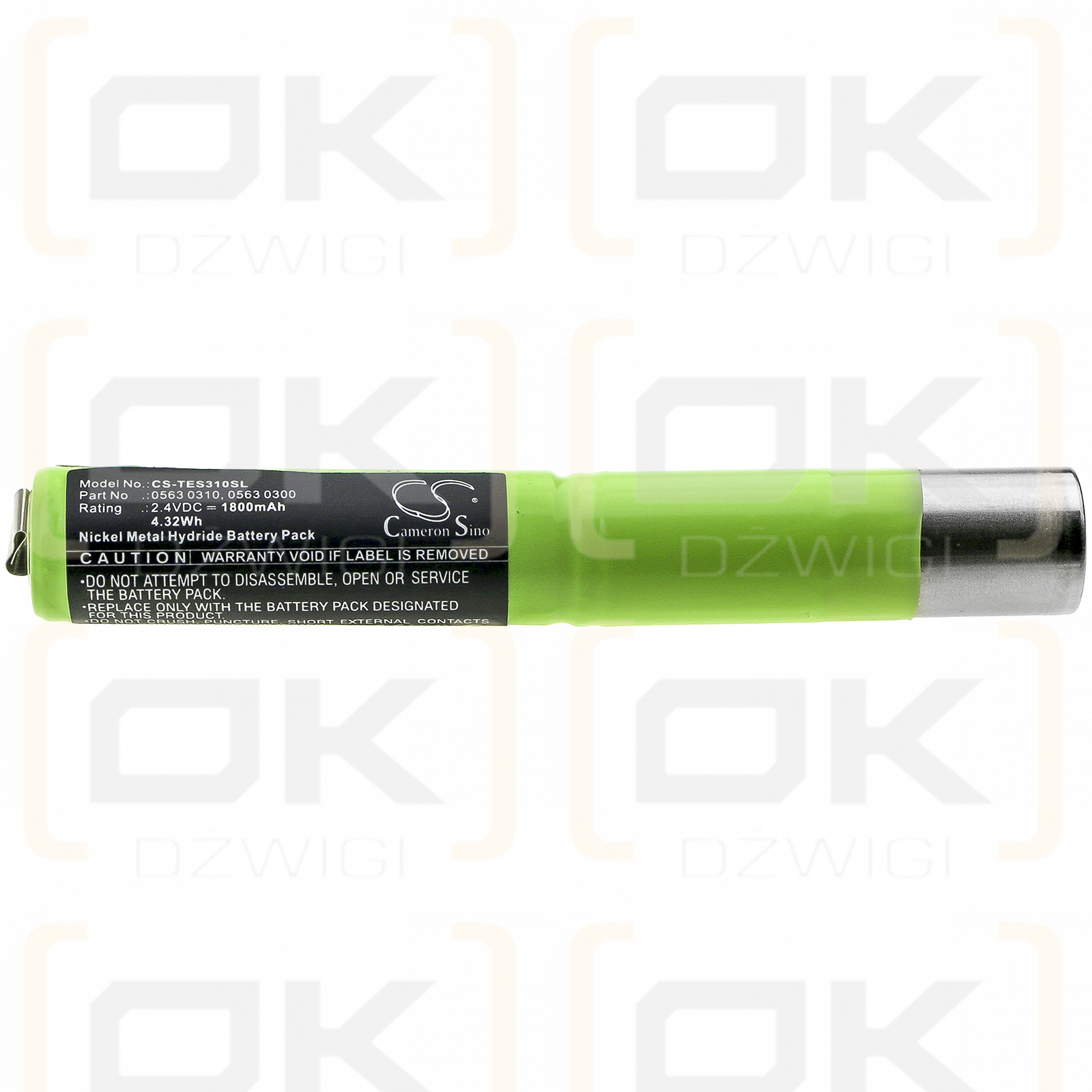 Testo 300 XL / 0563 0310 1800mAh Ni-MH 2.4V (Cameron Sino)