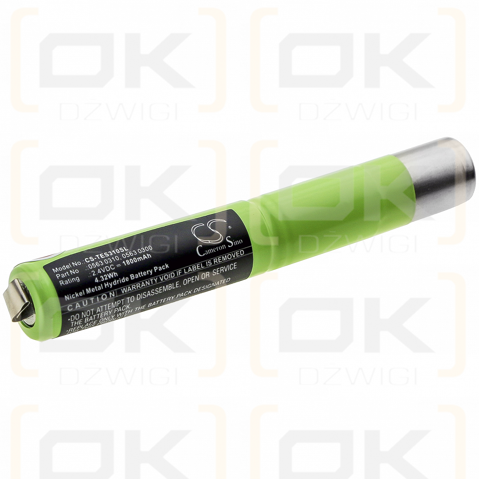 Testo 300 XL / 0563 0310 1800mAh Ni-MH 2.4V (Cameron Sino)