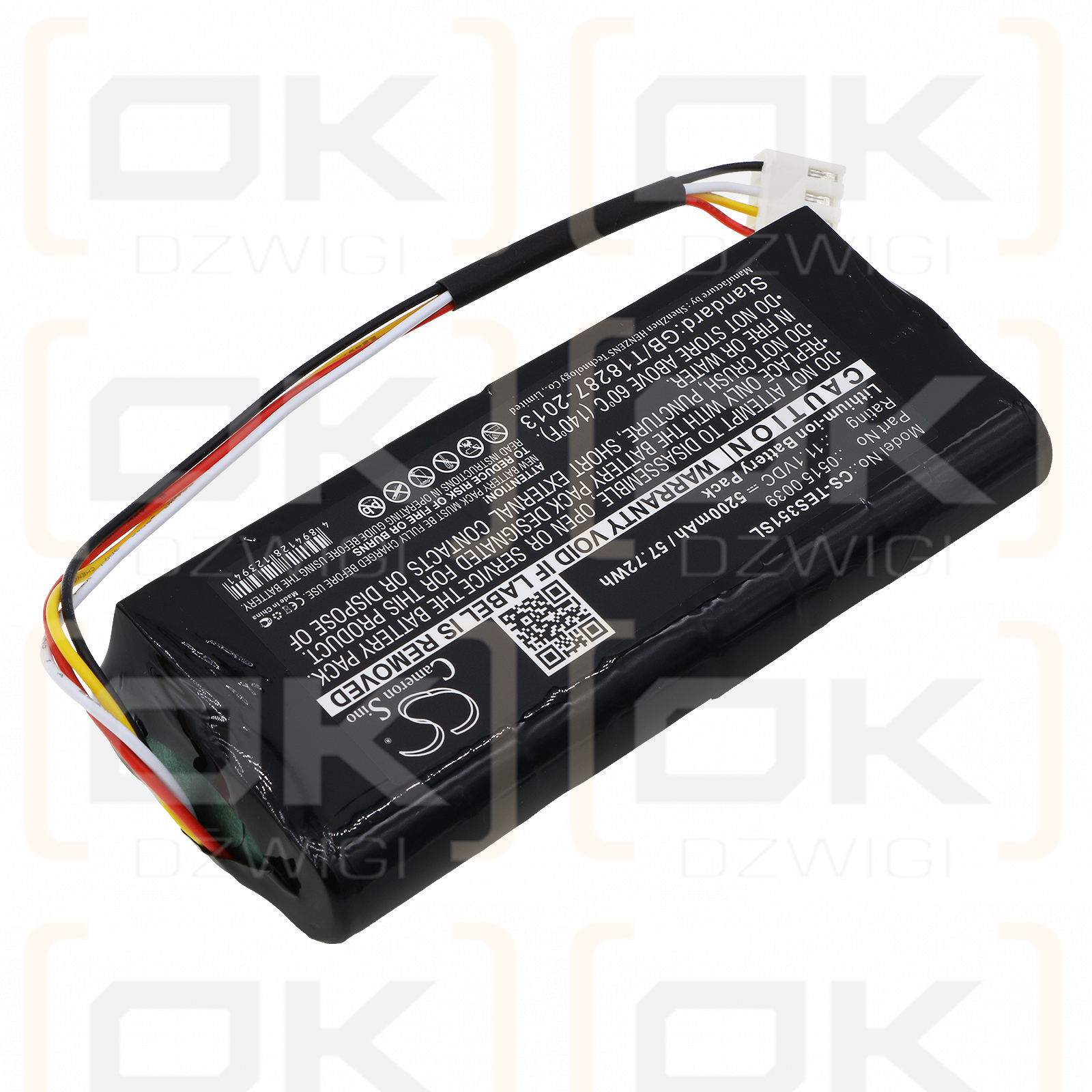 Analizador de GAS Testo 350 / 0515 0039 5200mAh Li-ion 11.1V (Cameron Sino)