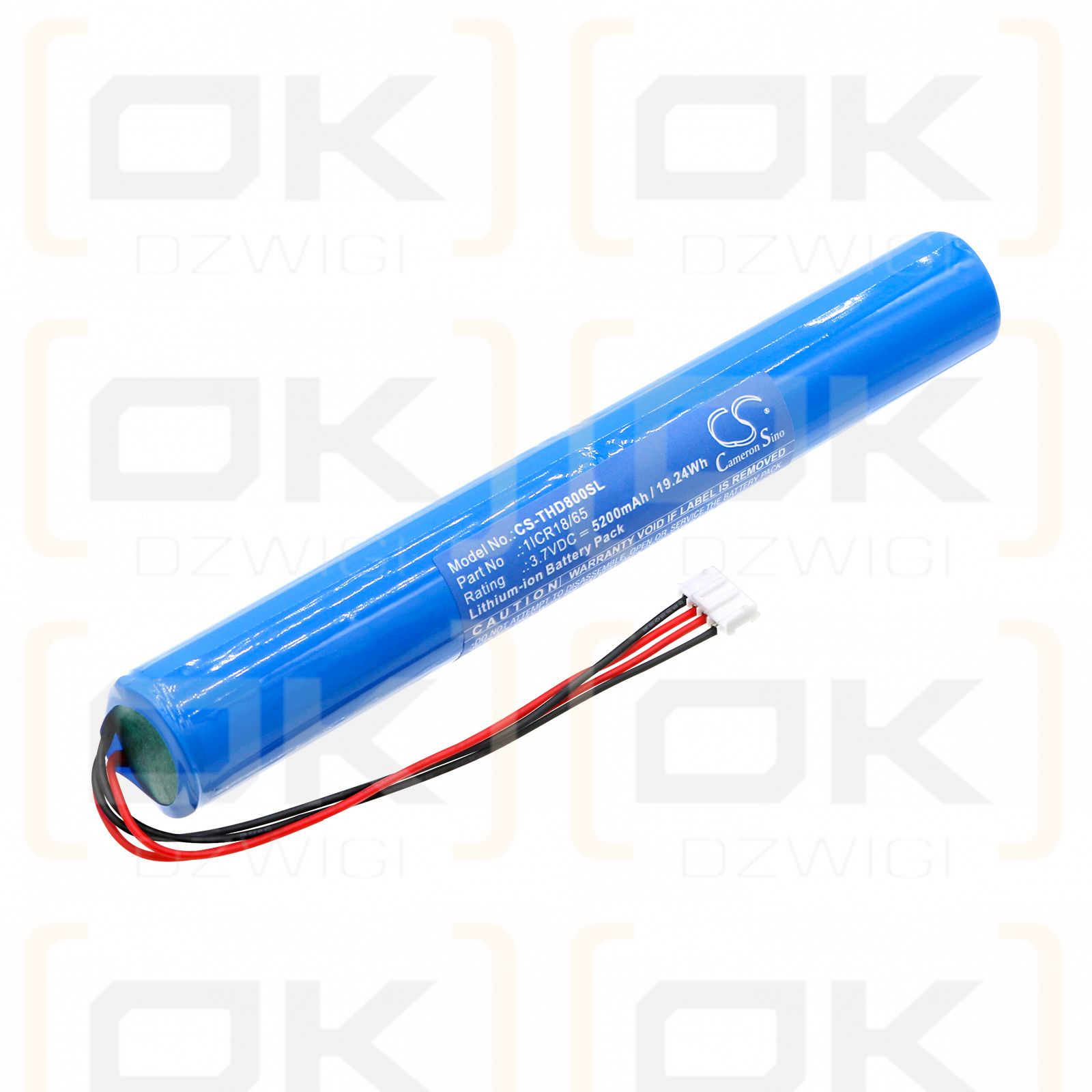 Tecsun HD80 / 1ICR18/65 5200mAh Li-ion 3.7V (Cameron Sino)