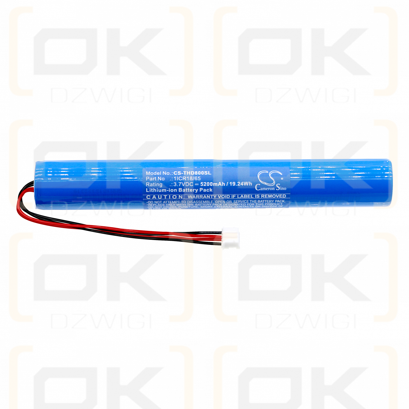 Tecsun HD80 / 1ICR18/65 5200mAh Li-ion 3.7V (Cameron Sino)