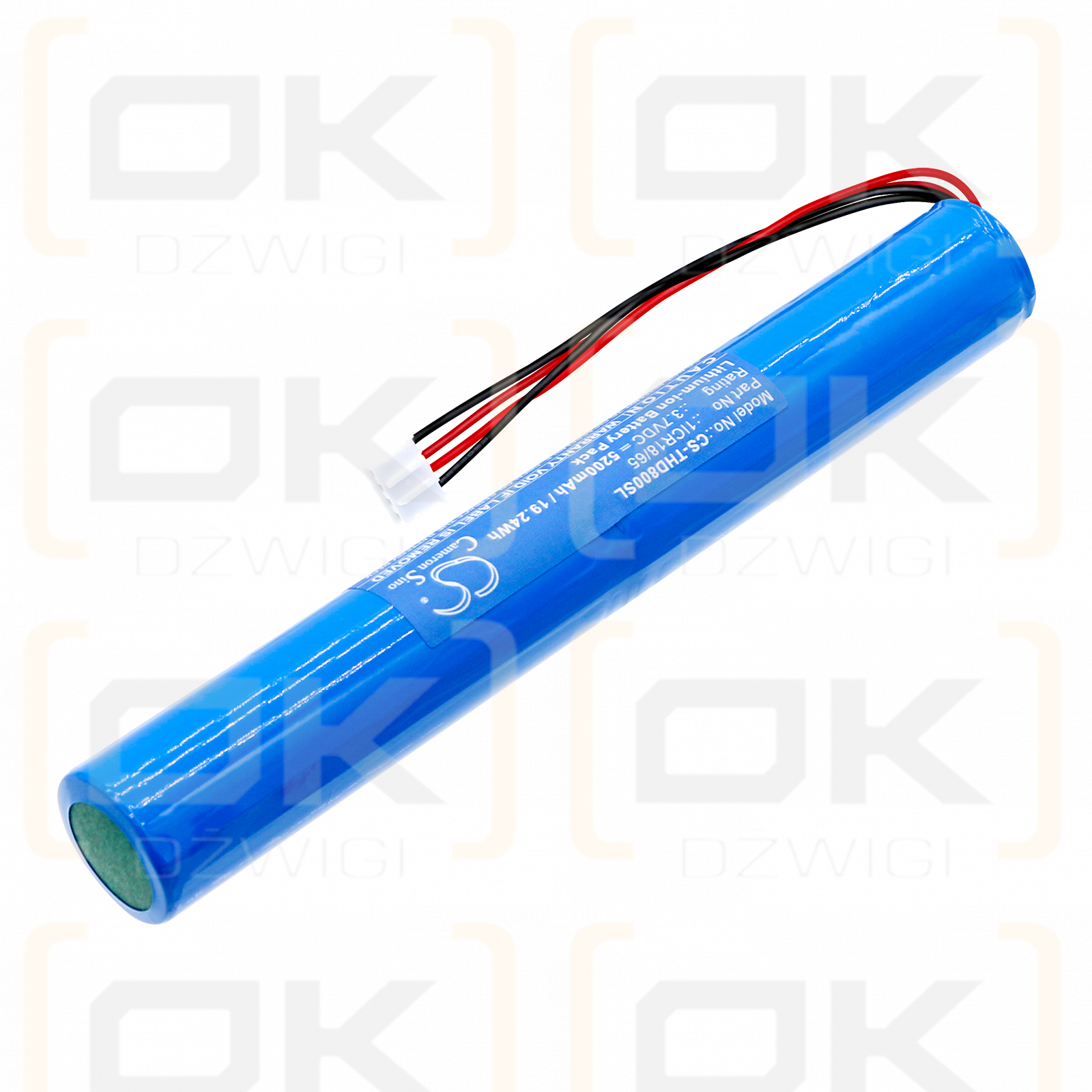 Tecsun HD80 / 1ICR18/65 5200mAh Li-ion 3.7V (Cameron Sino)