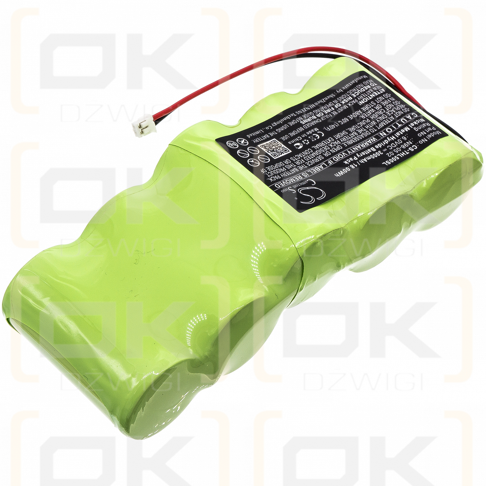 Este es TIL 40 / N98-05.02 3000mAh Ni-MH 6.0V (Cameron Sino)