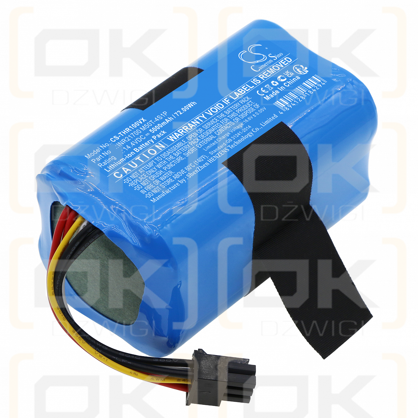 360 QH100003 / INR21700 M50T-4S1P 5000mAh Li-ion 14.4V (Cameron Sino)