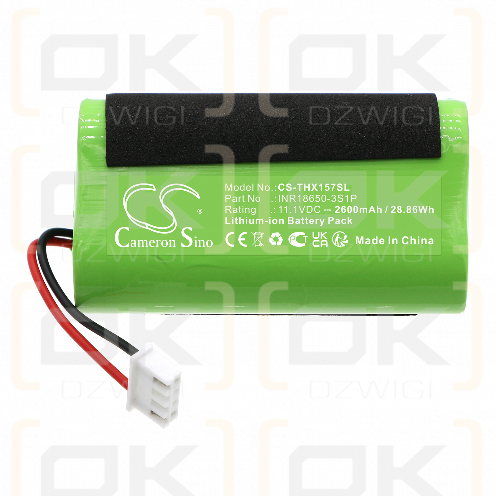 Technaxx TX-157 / INR18650-3S1P 2600 mAh Li-Ion 11,1 V (Cameron Sino)