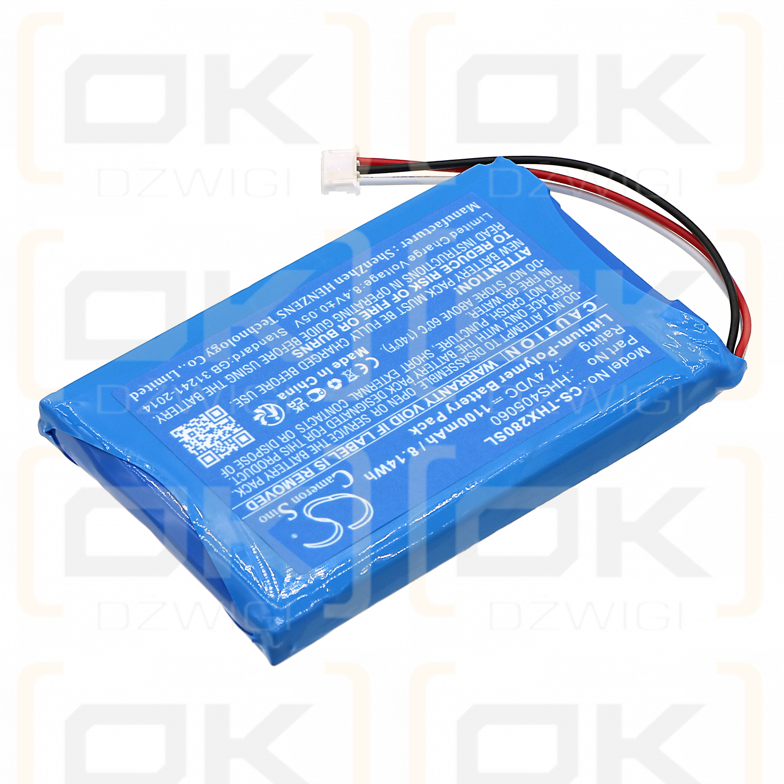 Technaxx TX-28 Monitor / HHS405060 1100mAh Li-Polymer 7.4V (Cameron Sino)