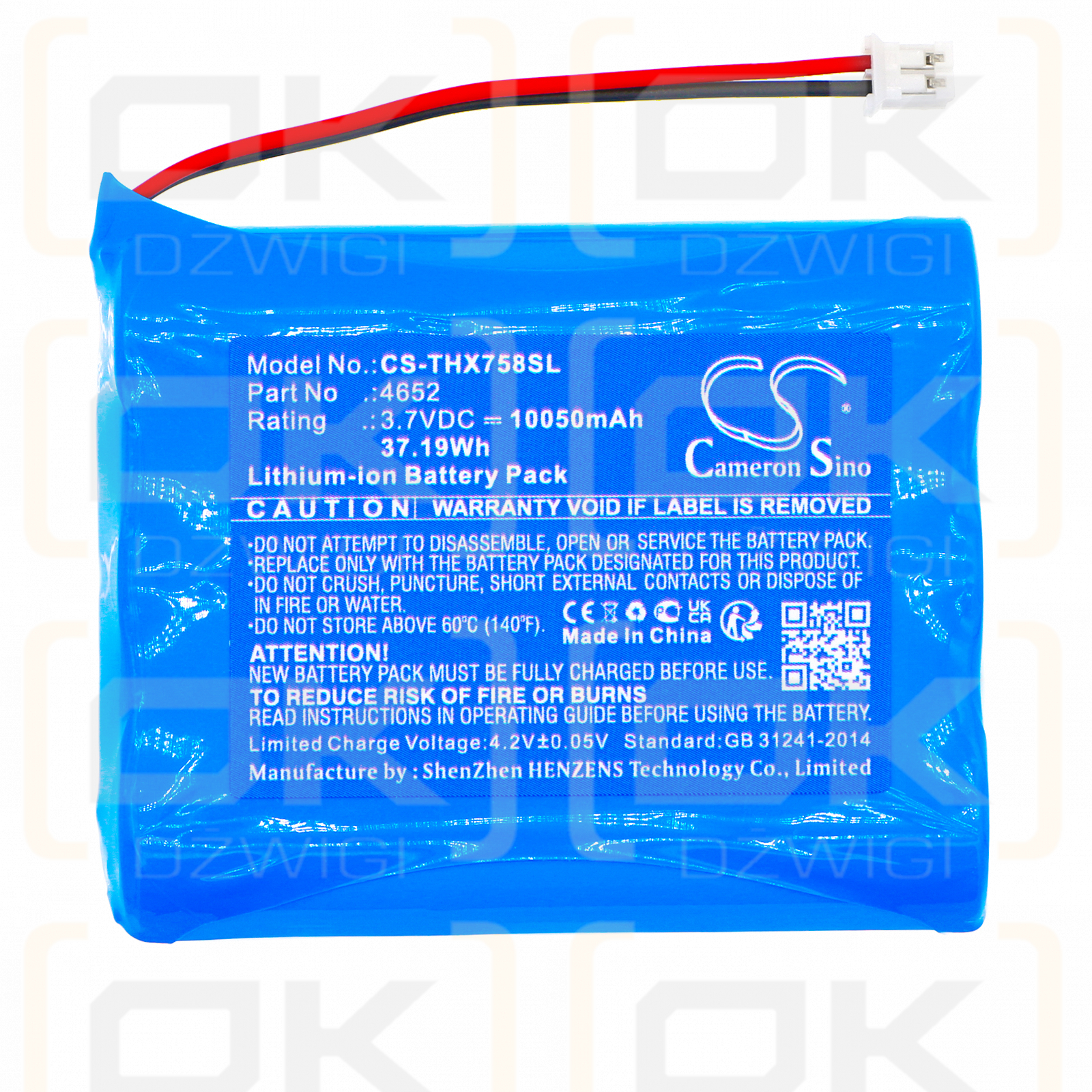 Technaxx 4648 / 4652 10050mAh Li-ion 3.7V (Cameron Sino)