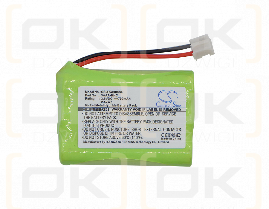 TDK Trek Max / 3AAA-HHC 700 mAh Ni-MH 3,6 V (Cameron Sino)