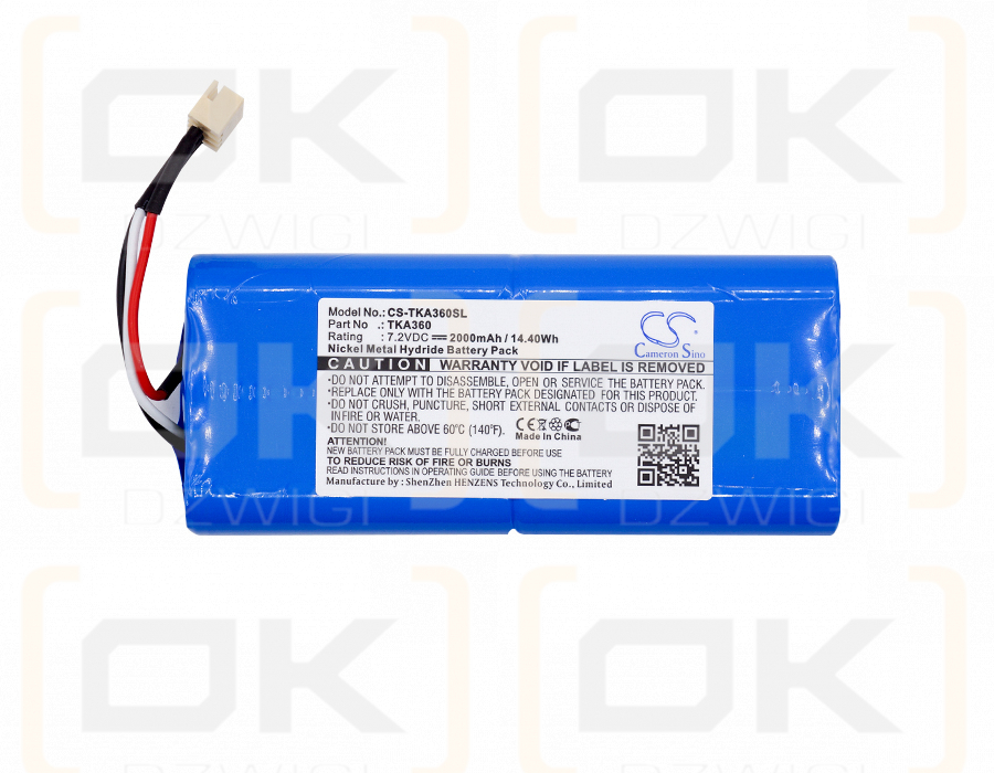 TDK Soma 360 2000mAh Ni-MH 7.2V (Cameron Sino)