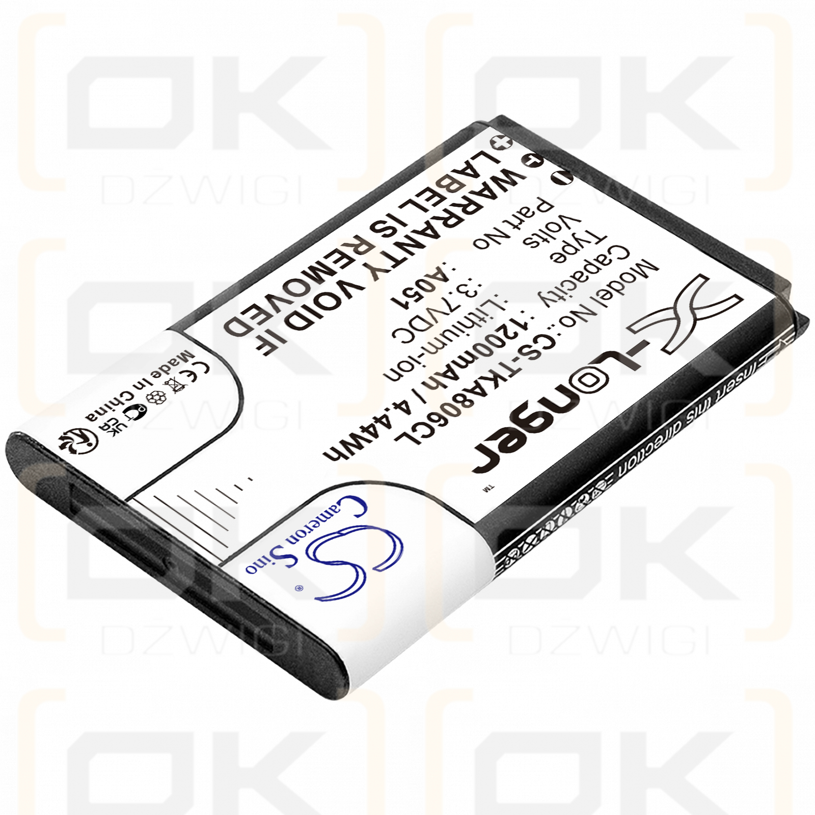 Toshiba IP4100 / RTR001F02 1200mAh Li-ion 3.7V (Cameron Sino)