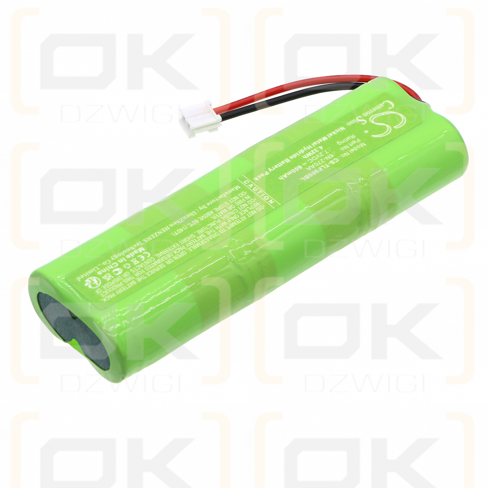 Telenot 35 973 / 6N-270AA 600mAh Ni-MH 7.2V (Cameron Sino)