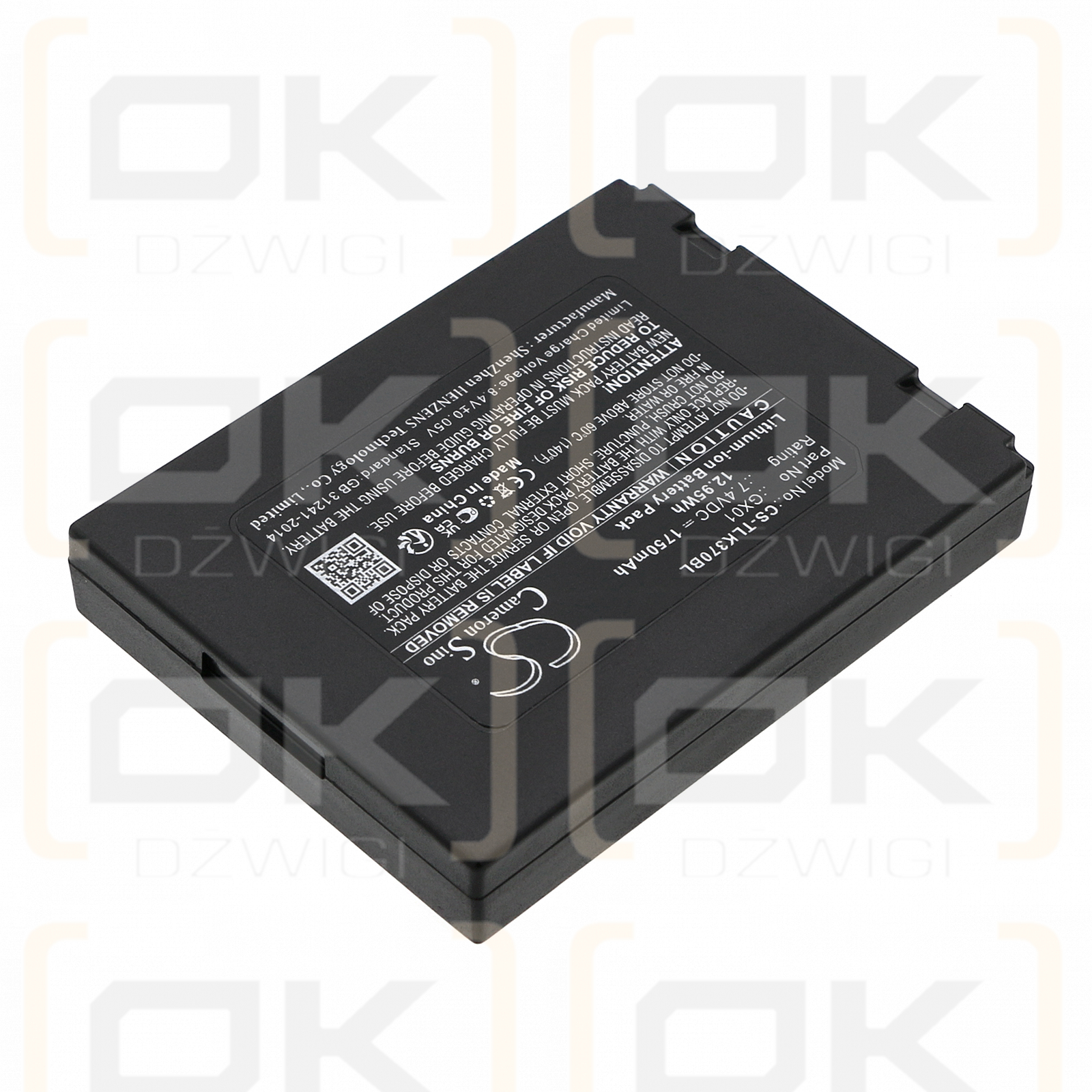 Tactilion K370 / GX01 1750mAh Li-ion 7.4V (Cameron Sino)