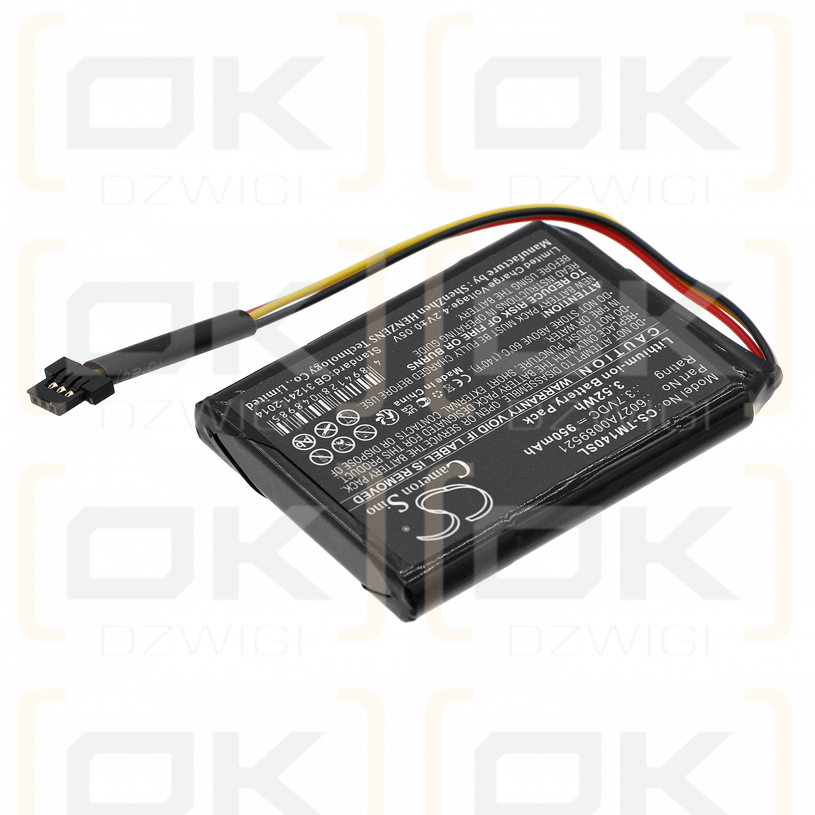 TomTom Go 50 / P2 950mAh Li-ion 3.7V (Cameron Sino)