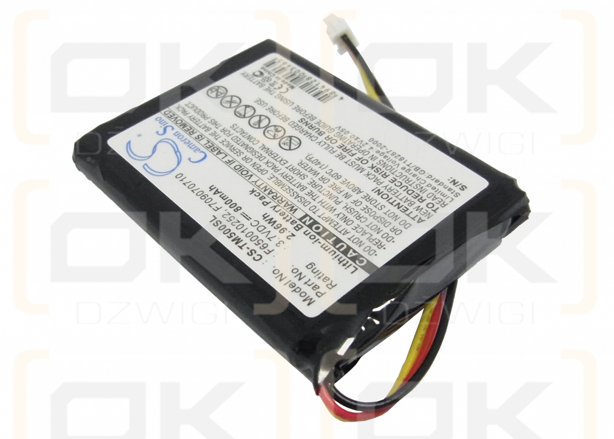 TomTom One S4L Rider 2nd / F650010252 800 mAh Li-Ion 3,7 V (Cameron Sino)