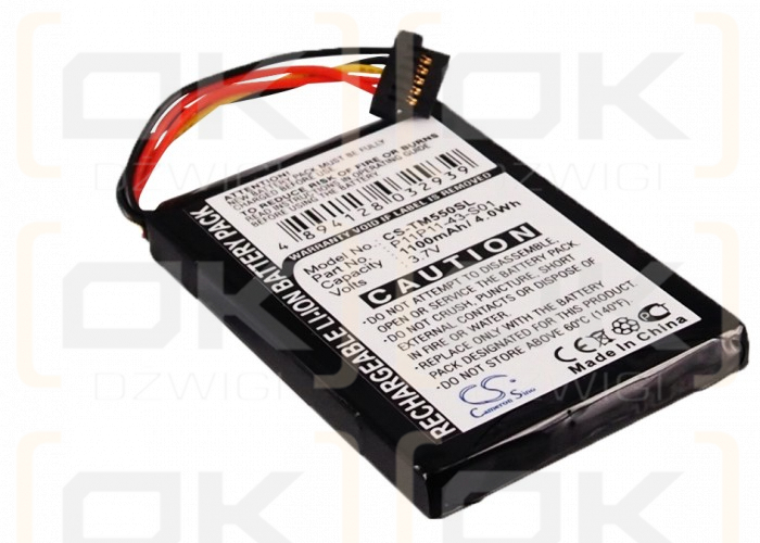 TomTom 8CP5.011.11 / P11P11-43-S01 1100 mAh Li-Ion 3,7 V (Cameron Sino)