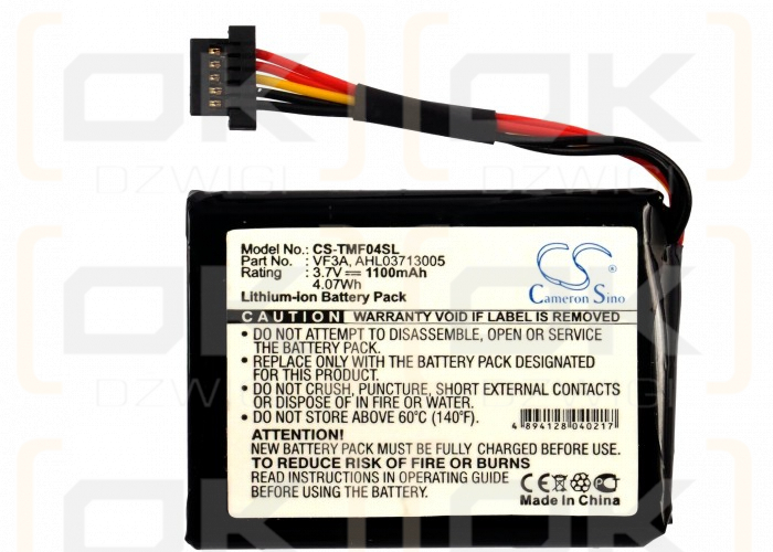 TomTom XL 340TM LIVE / VF3A 1100mAh Li-ion 3.7V (Cameron Sino)