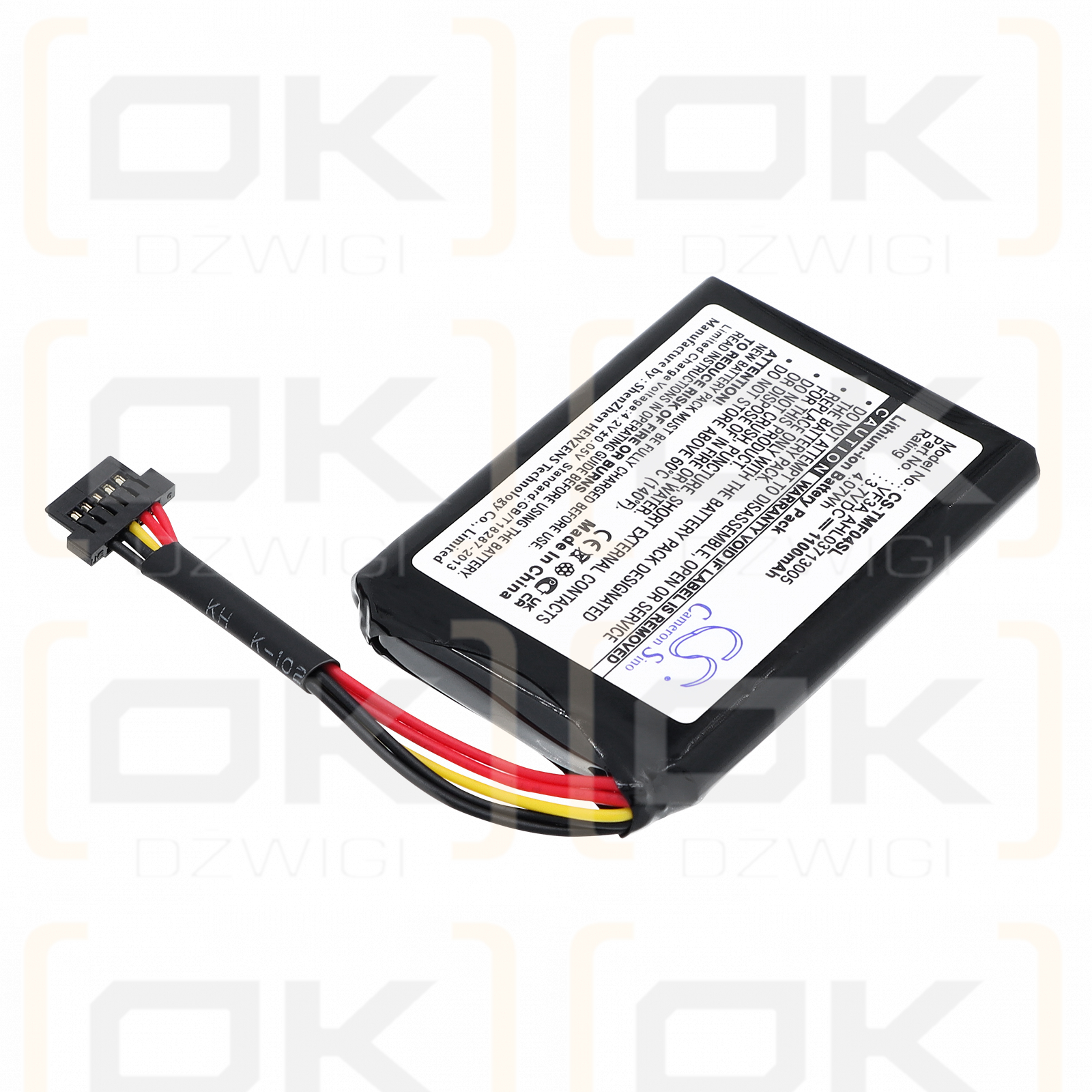 TomTom XL 340TM LIVE / VF3A 1100 mAh Li-ion 3.7 V (Cameron Sino)