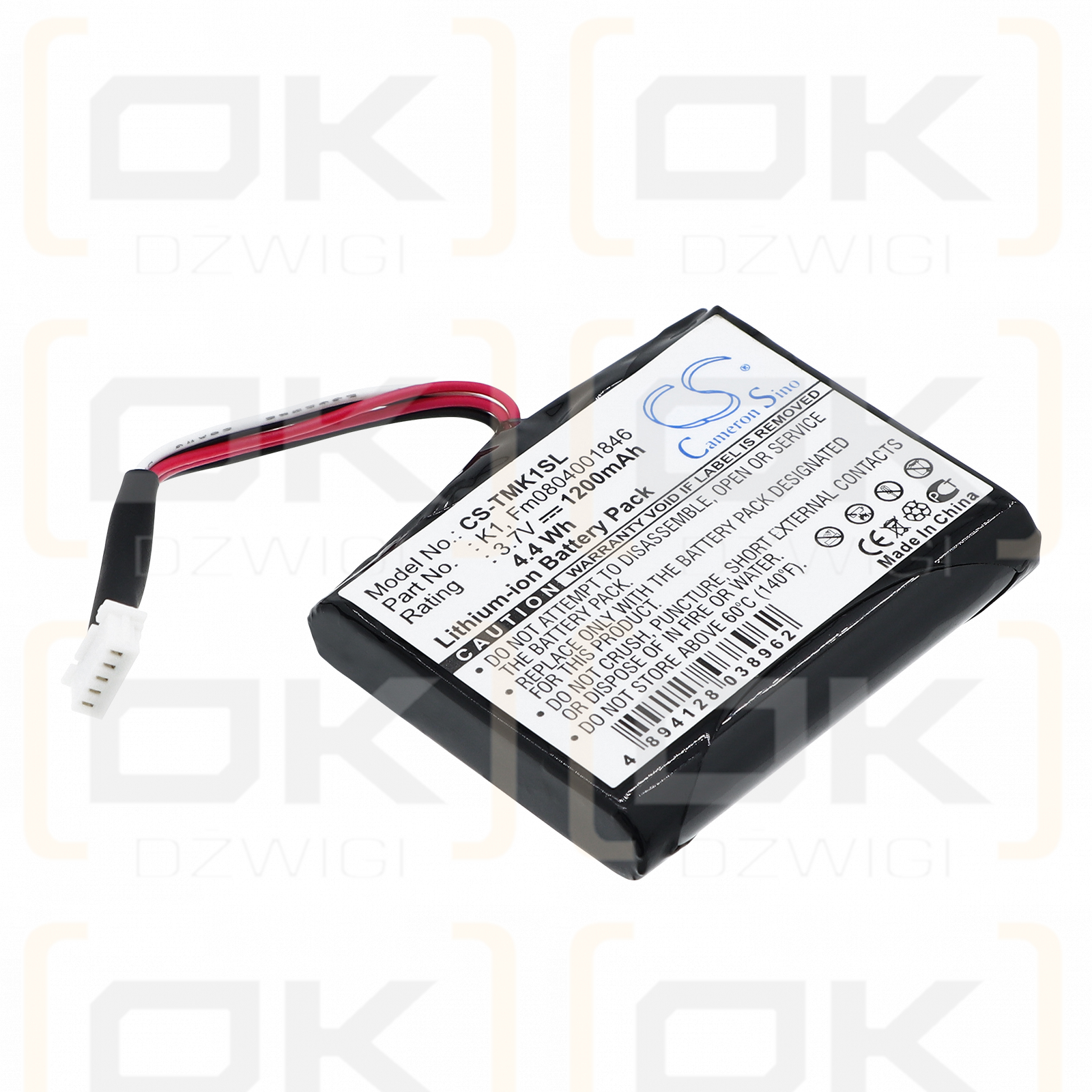 TomTom One XL HD Traffic / K1 1200 mAh Li-ion 3.7 V (Cameron Sino)