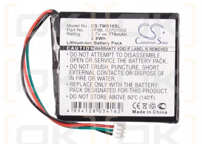 TomTom 4EX0.001.11 / VF9B 770mAh Li-ion 3.7V (Cameron Sino)