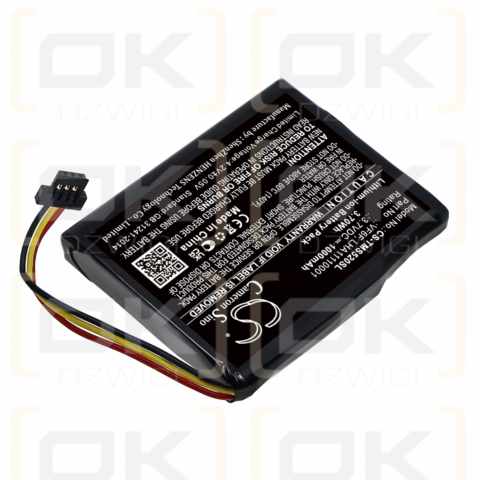 TomTom 4AL51 / VF6F 1000 mAh Li-Ion 3,7 V (Cameron Sino)