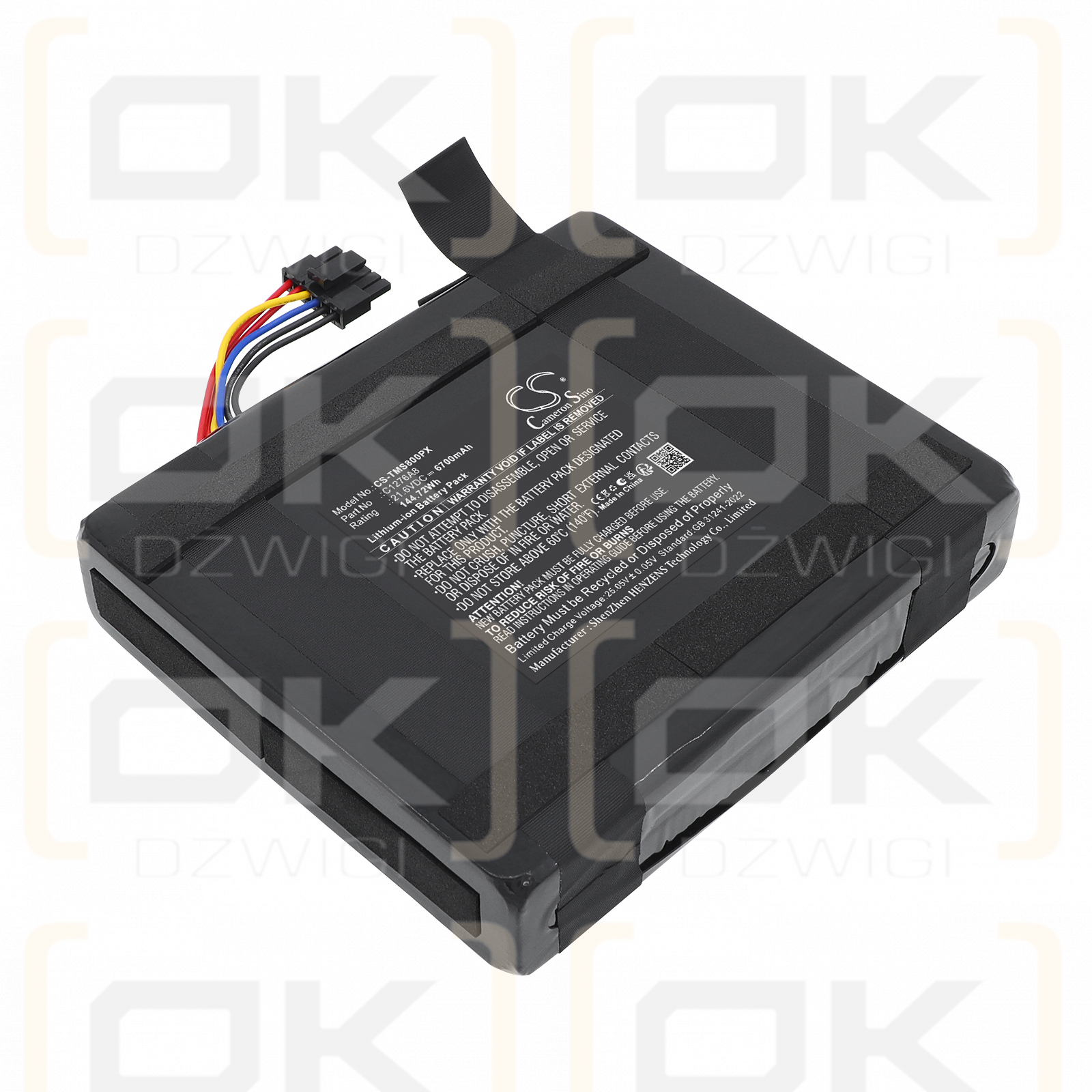 Replacement Battery for TerraMow S1200 / C1276A8 6700 mAh Li-ion 21.6 V (Cameron Sino)