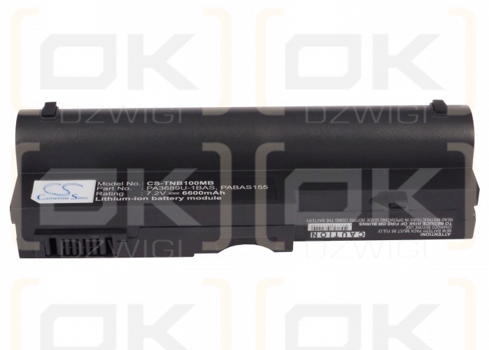Toshiba NB100/HF / PA3689U-1BAS 6600 mAh Li-ion 7.2 V (Cameron Sino)
