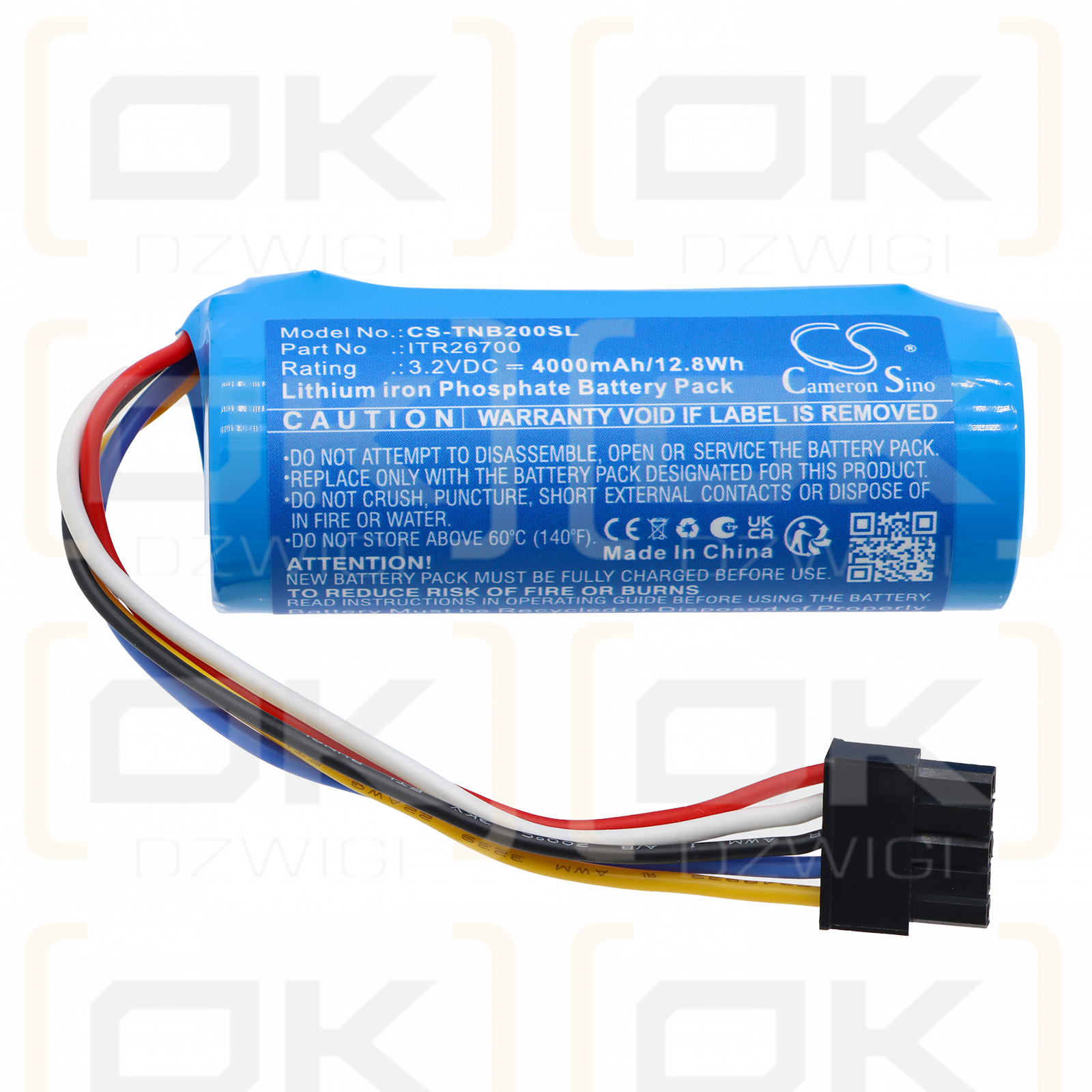 Bateria zamienna do Tonies Tonie Box 2 /  ITR26700 4000 mAh LiFePO4 3.2 V (Cameron Sino)