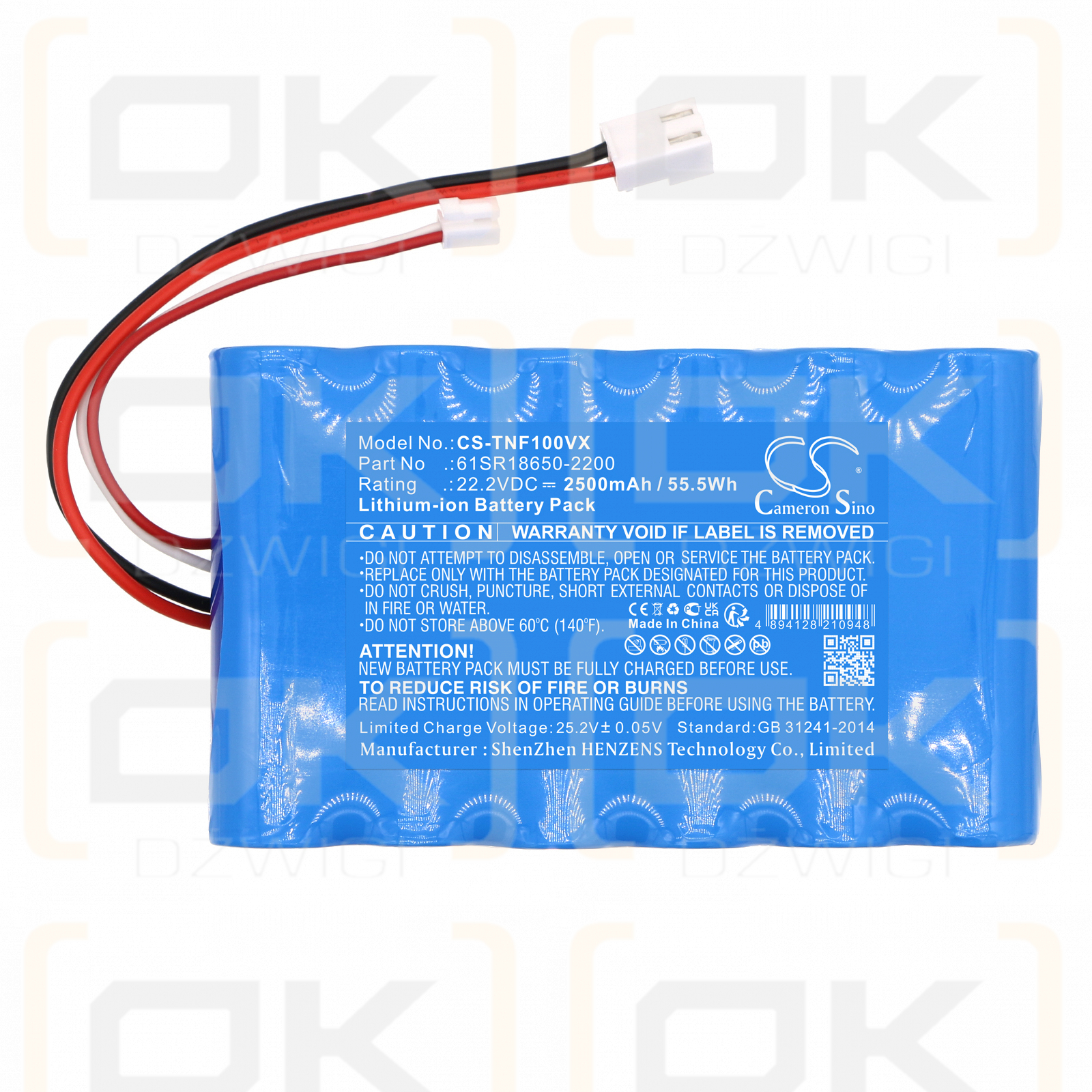 ETA Aquamaster 1230 / 61SR18650-2200 2500mAh Li-ion 22.2V (Cameron Sino)