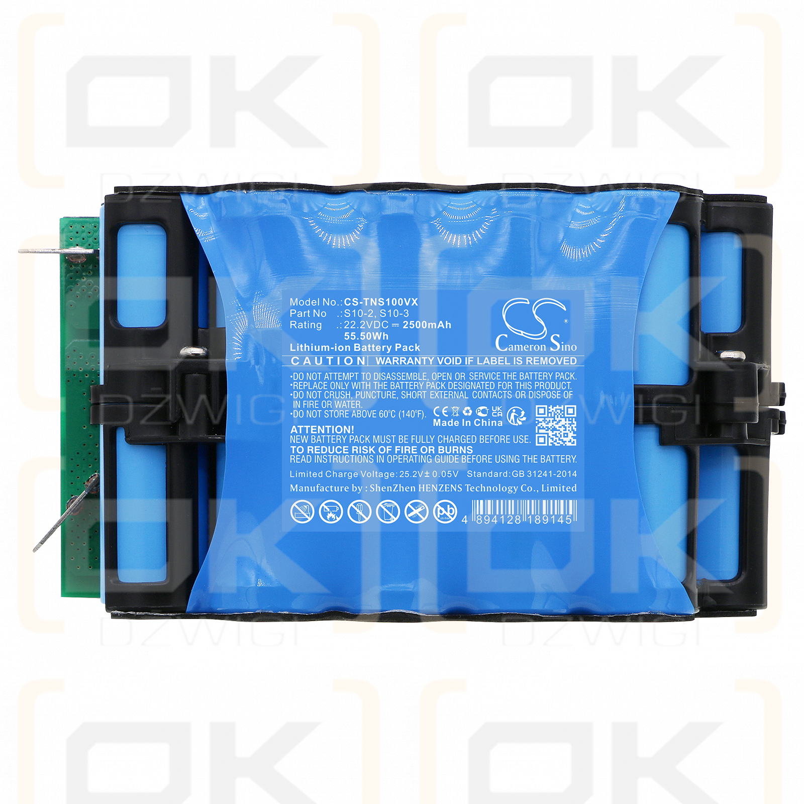 Tineco Floor One S10-03 / S10-2 2500 mAh Li-Ion 22,2 V (Cameron Sino)