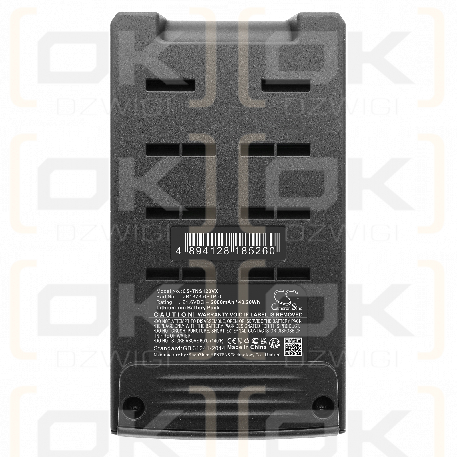 Tineco P1 / ZB1873-6S1P-0 2000 mAh Li-Ion 21,6 V (Cameron Sino)