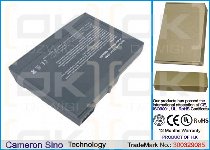 Toshiba Satellite 1695CDT / PA3031 4000 mAh Ni-MH 10,8 V (Cameron Sino)