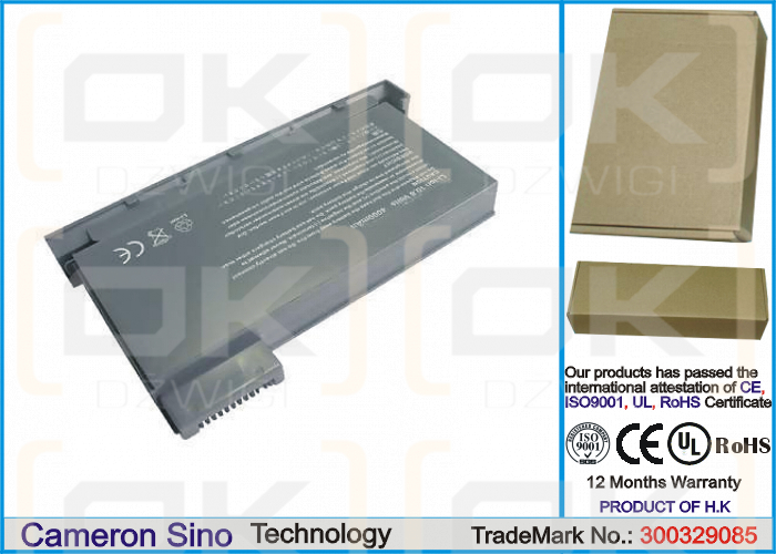 Toshiba Tecra 8000 / PA2510 4400 mAh Li-ion 10,8 V (Cameron Sino)