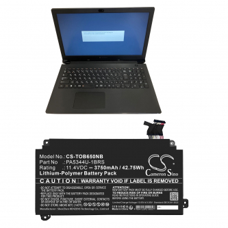 Toshiba Dynabook BJ65/FS / PA5344U-1BRS 3750 mAh Li-Polymer 11,4 V (Cameron Sino)
